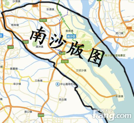 广州南沙地图